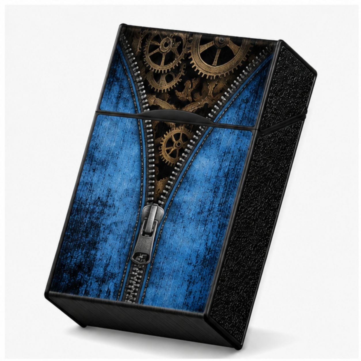 Steampunk Zipper Plastic Cigarette Case