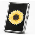 Sunflower Bloom Metal Cigarette Case