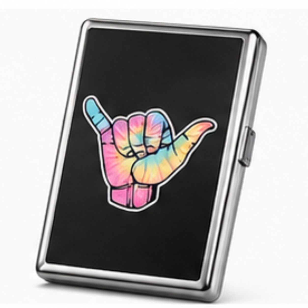 Tie-Dye Shaka Metal Cigarette Case