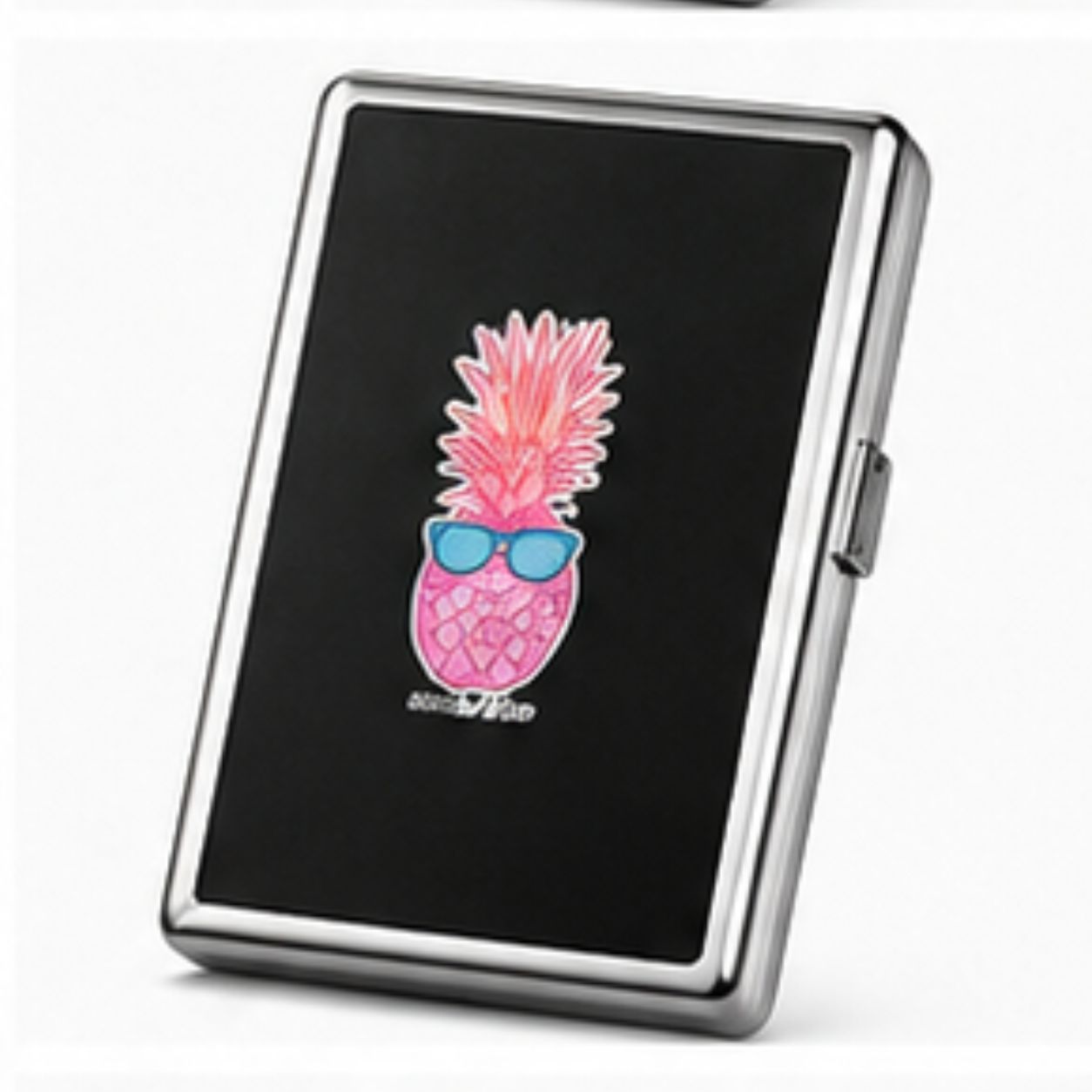 Tropical Pineapple Vibes Metal Cigarette Case
