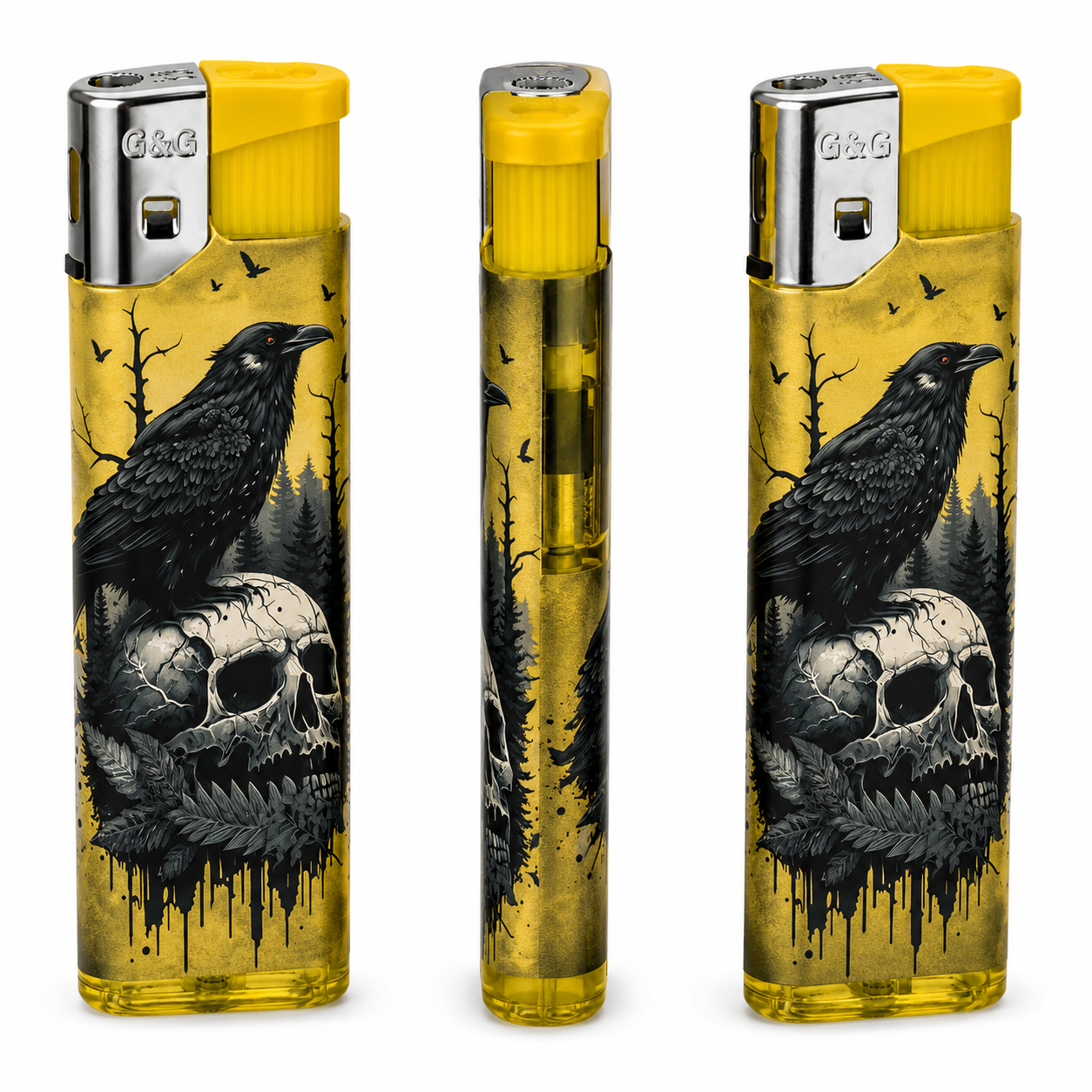 Skull Raven Electric Lighter