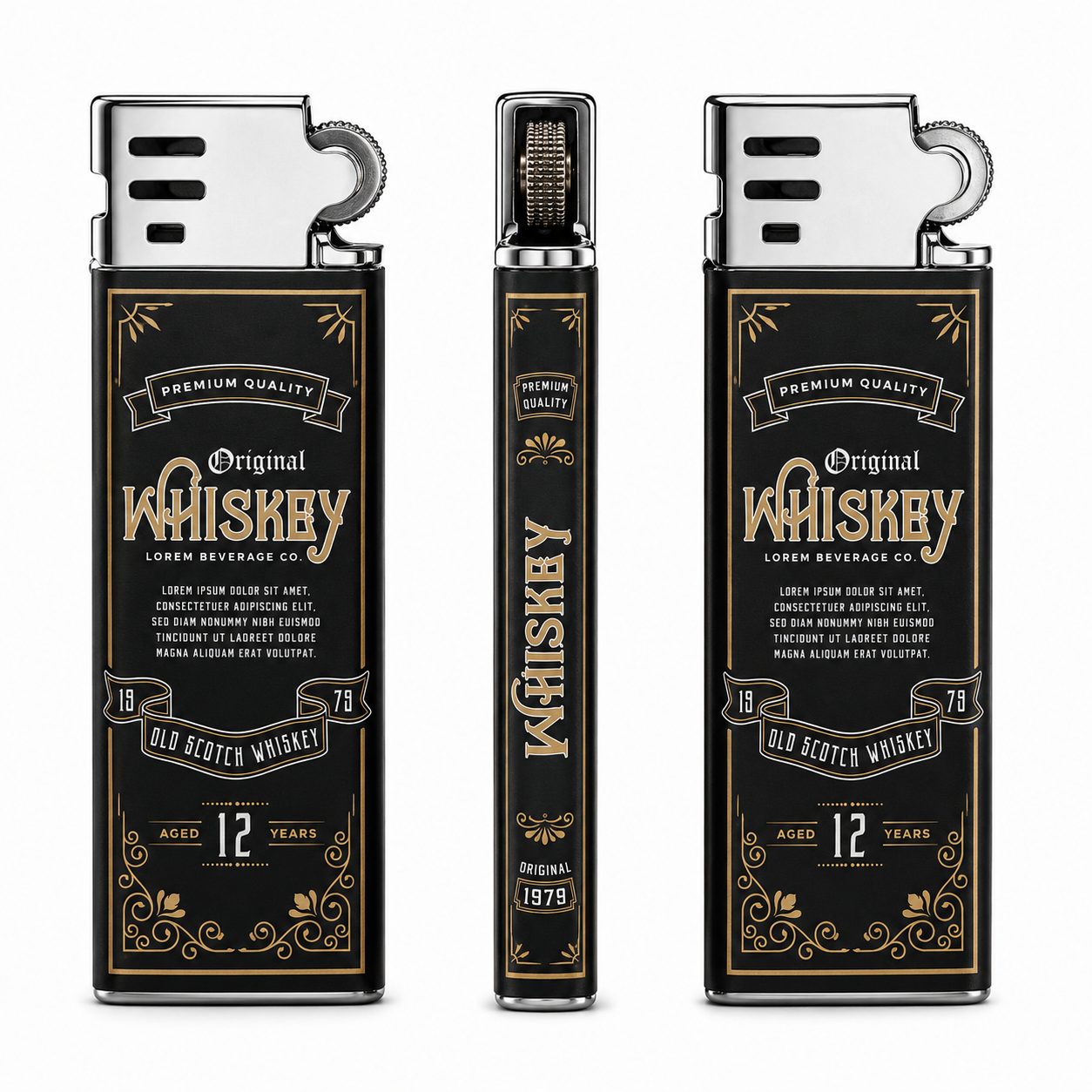Vintage Whiskey Flint Lighter