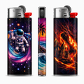 Cosmic Inferno – Dual Art Flint Lighter
