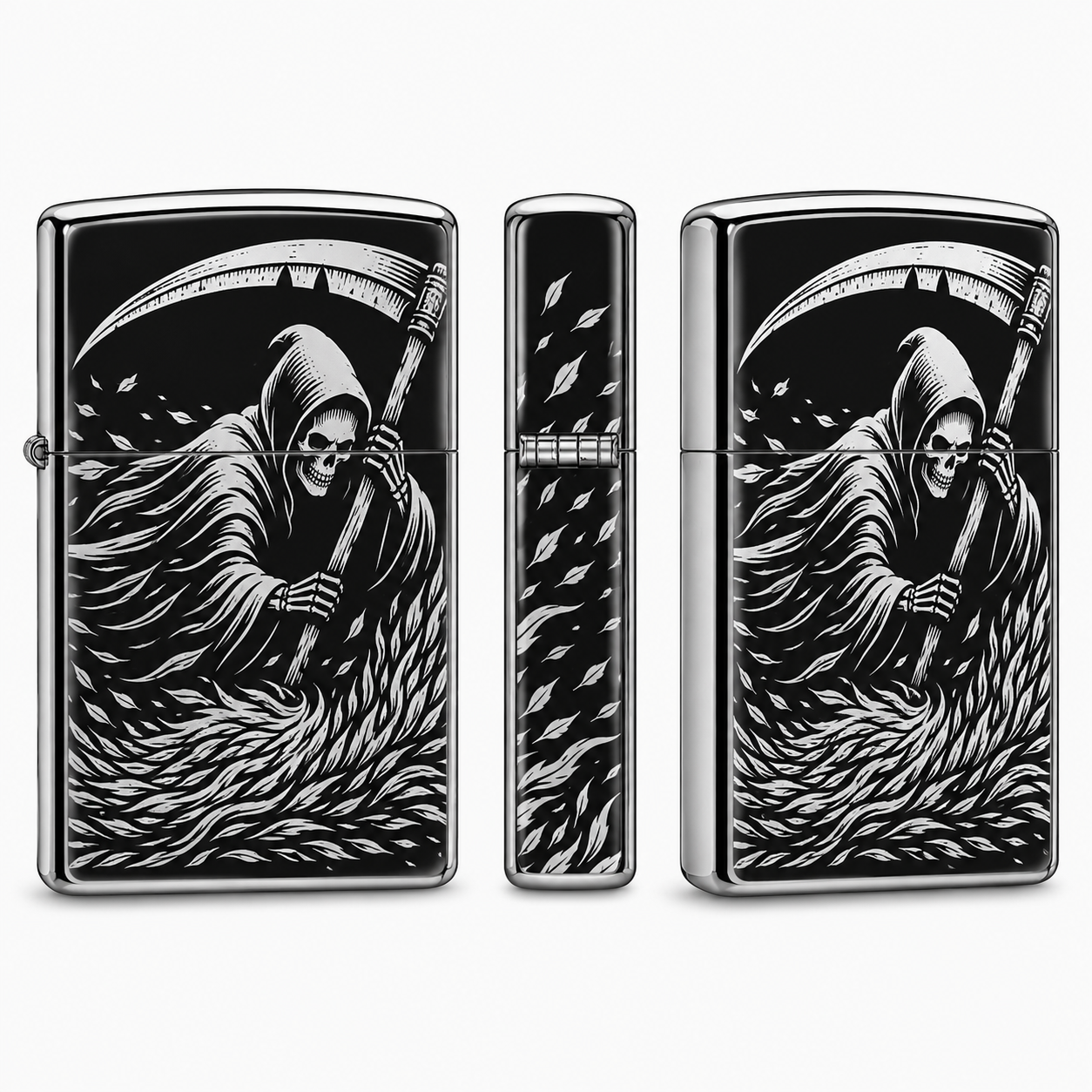 Grim Reaper Zippo Lighter