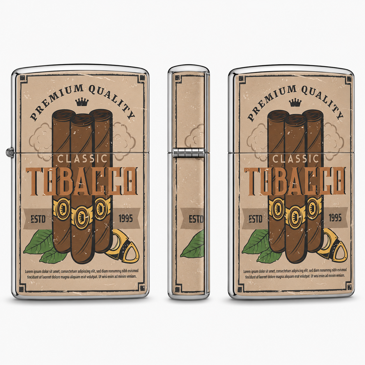 Classic Cuban Cigar Zippo Lighter