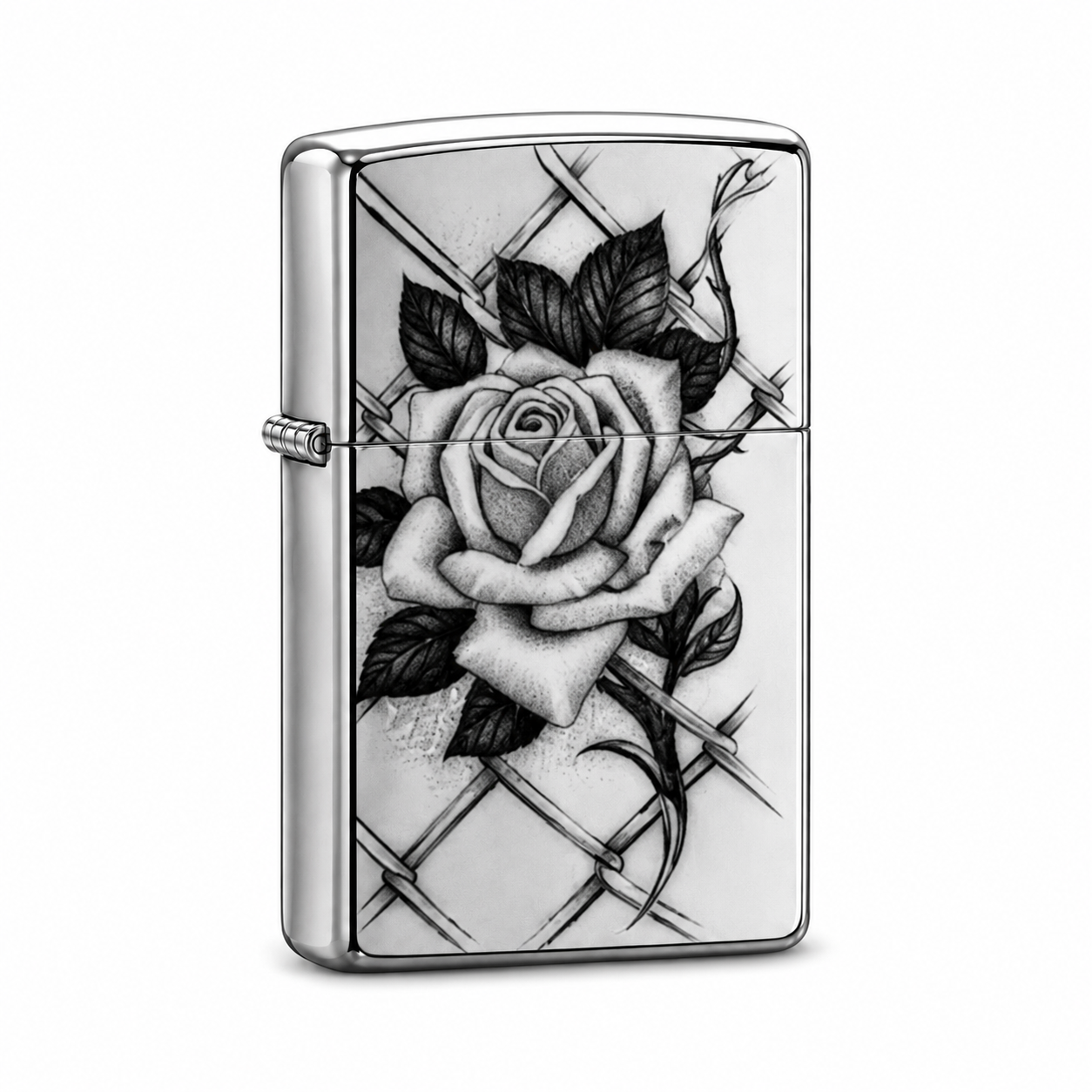 Midnight Rose Zippo Lighter